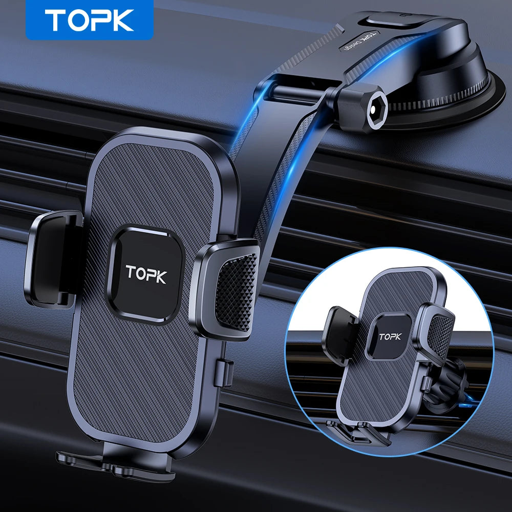 Support Téléphone Voiture Magnétique TOPK - Fixation Universelle